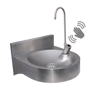FONT10CL Wall Mounted Fountain with Contact-Less Swan Neck Tap