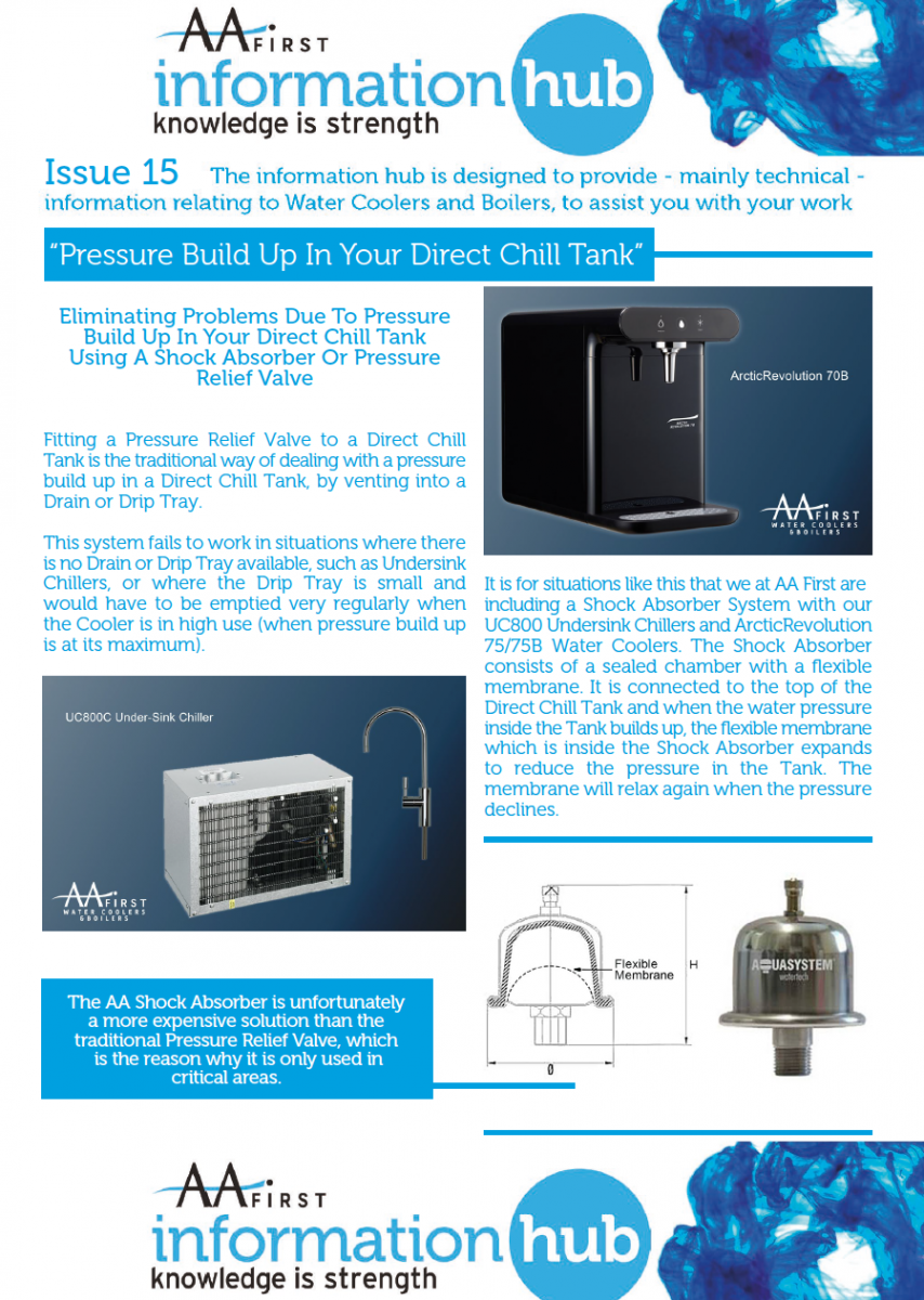 Issue 15 PRESSURE BUILD UP IN YOUR DIRECT CHILL TANK - 